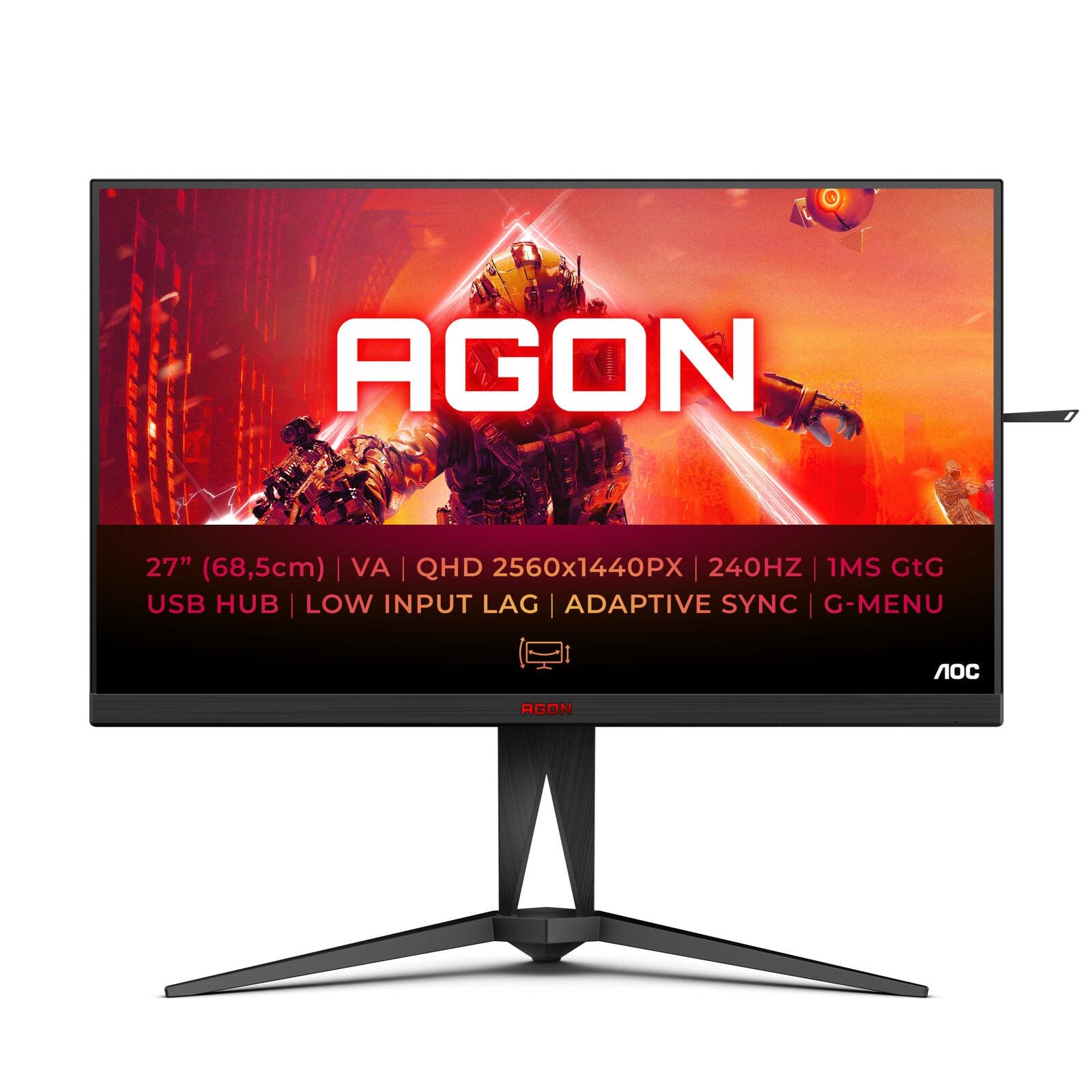 AOC AGON AG275QZN/EU Gaming Monitor 68,6 cm (27 Zoll) AOC AGON AG275QZN/EU Gaming Monitor 68,6 cm (27 Zoll)